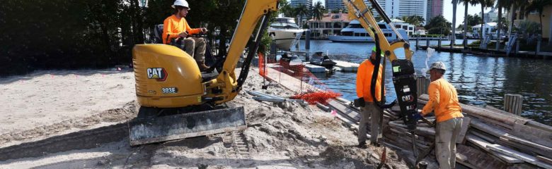 pin piling installation